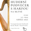 Hudební podvečer s harfou 5.7. na mlýně v Lomničce 